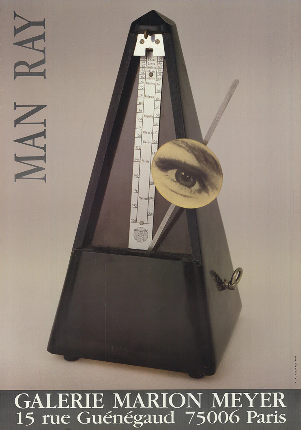 Man Ray Galerie Marion Meyer " Offset Lithograph Surrealism