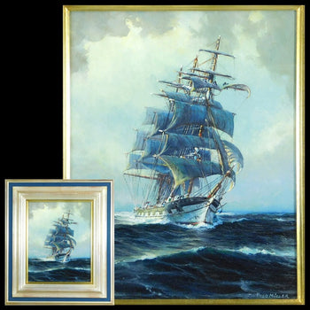 Fred Muller (Germany) Original Painting Oil On
