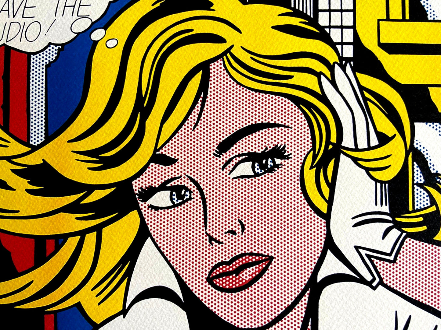 Roy Lichtenstein Lithograph "M-Maybe" Signed Limited Edition Coa