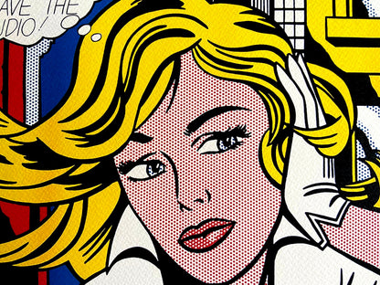 Roy Lichtenstein Lithograph "M-Maybe" Signed Limited Edition Coa