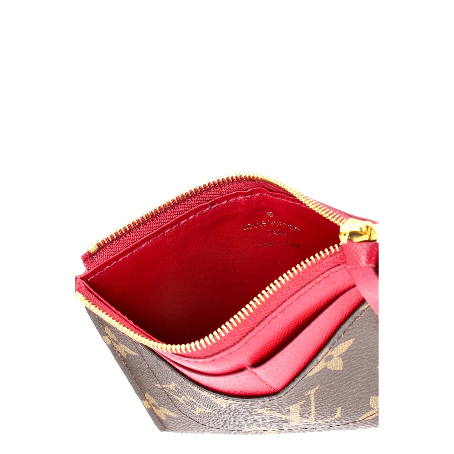 Canvas Louis Vuitton Zipped Card Holder Monogram