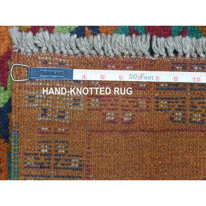 5'8"X7'10" Hand Made Geometric Design Wool Colorful Afghan Tribal Rug
