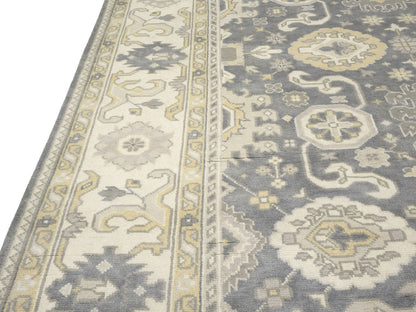 9X18 ft Handmade Oushak Chobi Oriental Rug Muted