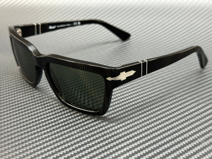 PERSOL PO3363S 95 31 Black Green Unisex 57 mm