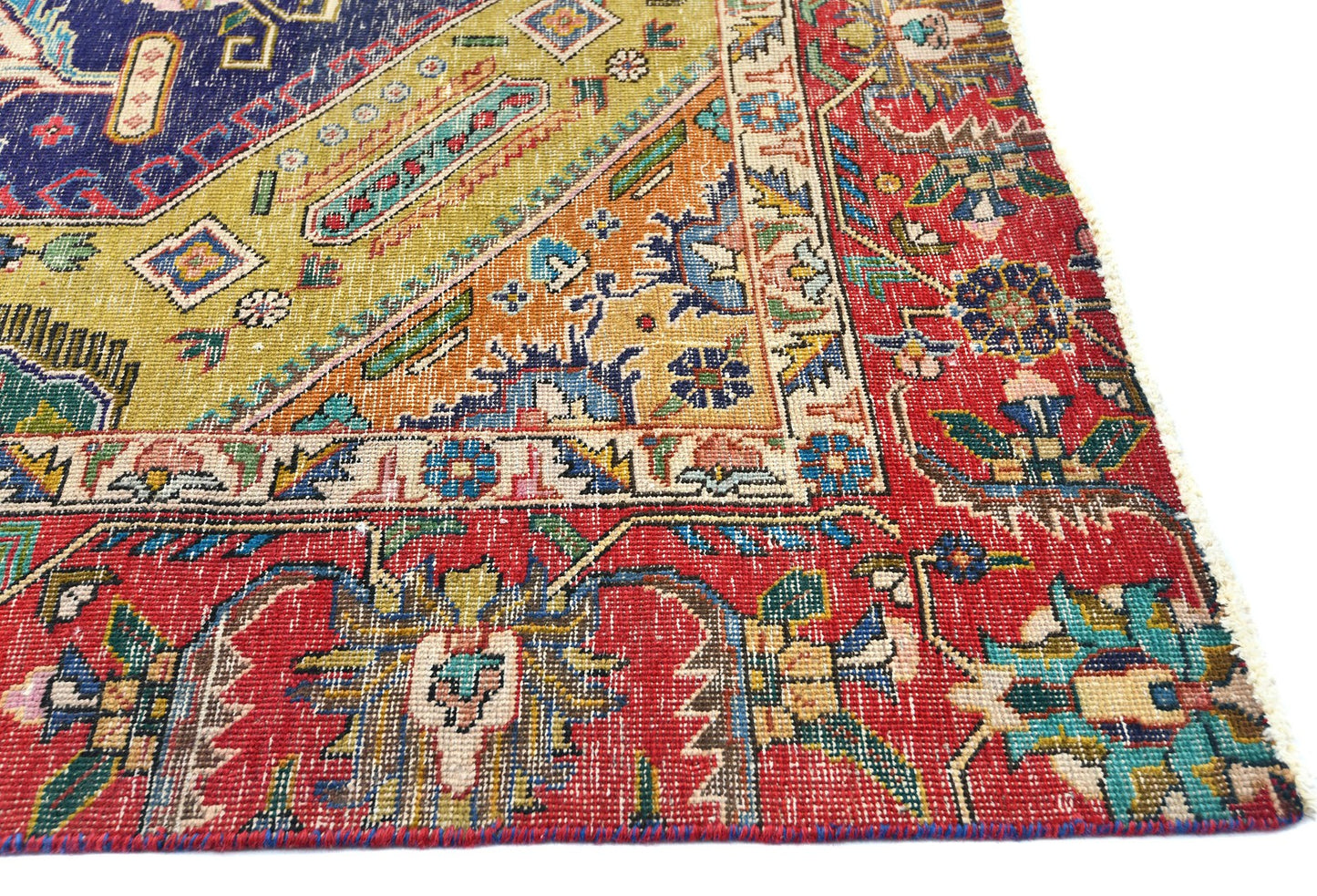 Rug Oriental Distressed 9X12 Traditional Floral Carpet Living Room Vintage