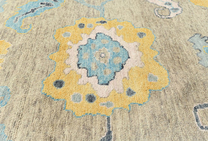 Extra Large Hand-Knotted Oushak Chobi Oriental
