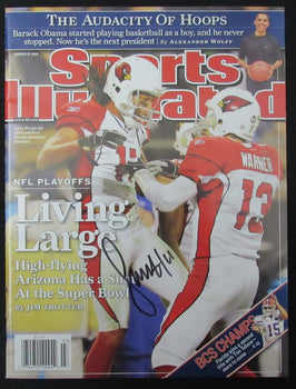 Larry Fitzgerald Signed 2009 Sports Illustrated