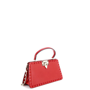 Valentino Garavani Rockstud Top Handle Bag Leather East West