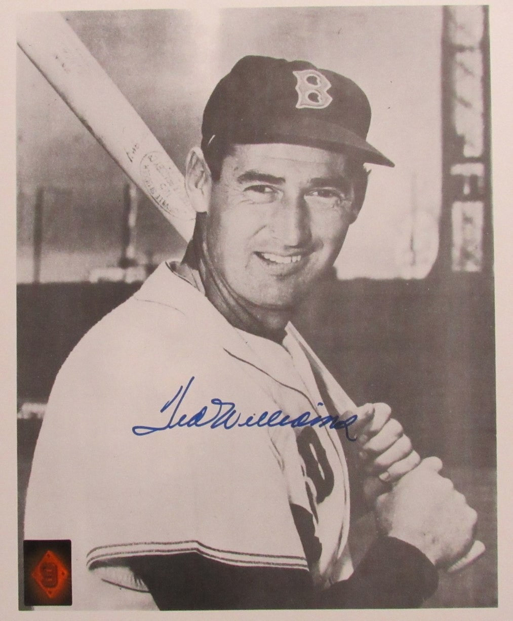 Ted Williams Hof Signed/Autographed 11X14 B/W Photo Boston Red Sox Twf 198586