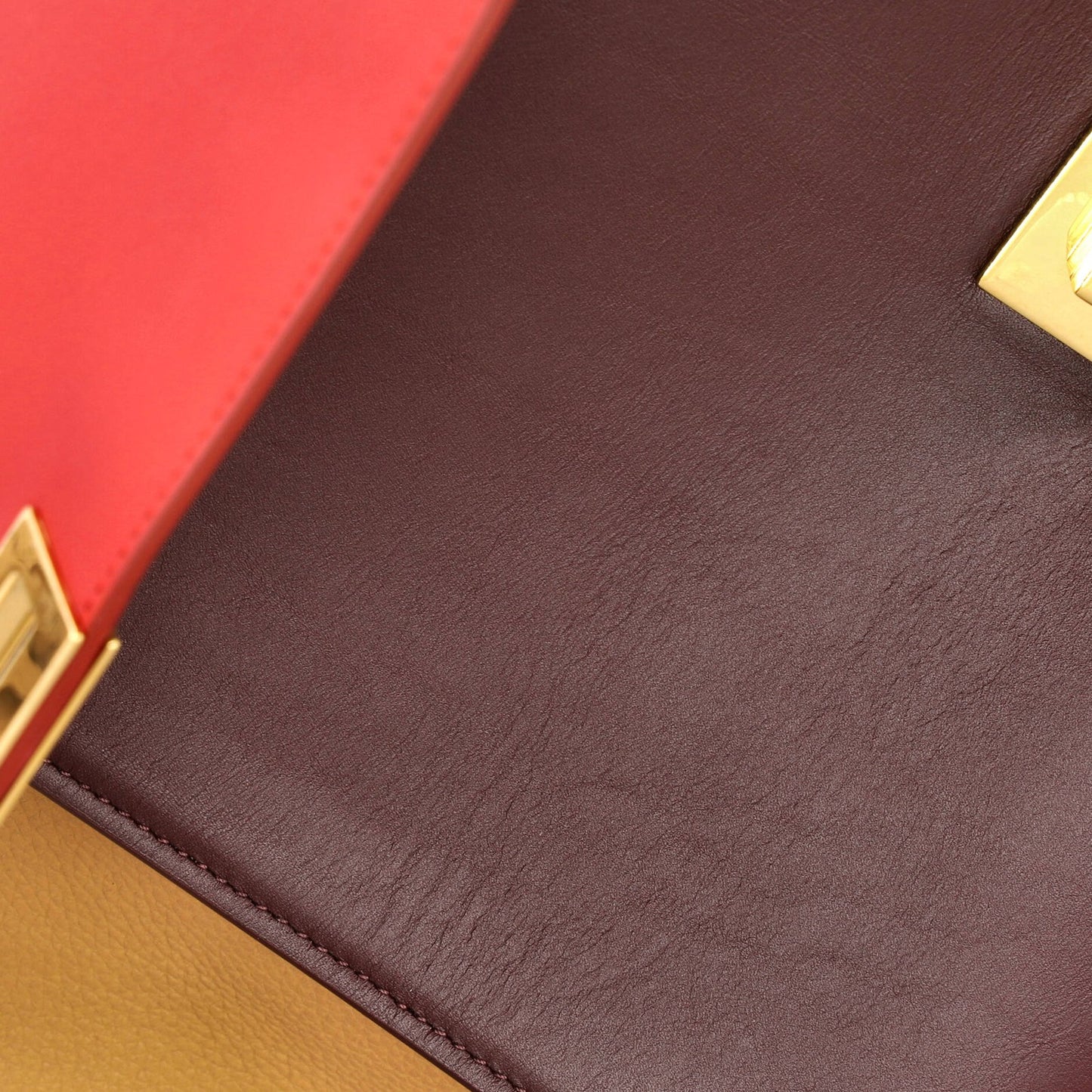 Celine Tricolor Trapeze Bag Leather Small