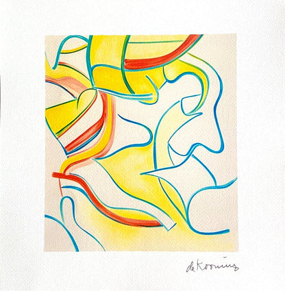 Willem De Kooning Lithograph Guggenheim Museum