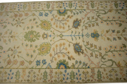 3X14 Ft Handmade Floral Oriental Runner Rug Osh