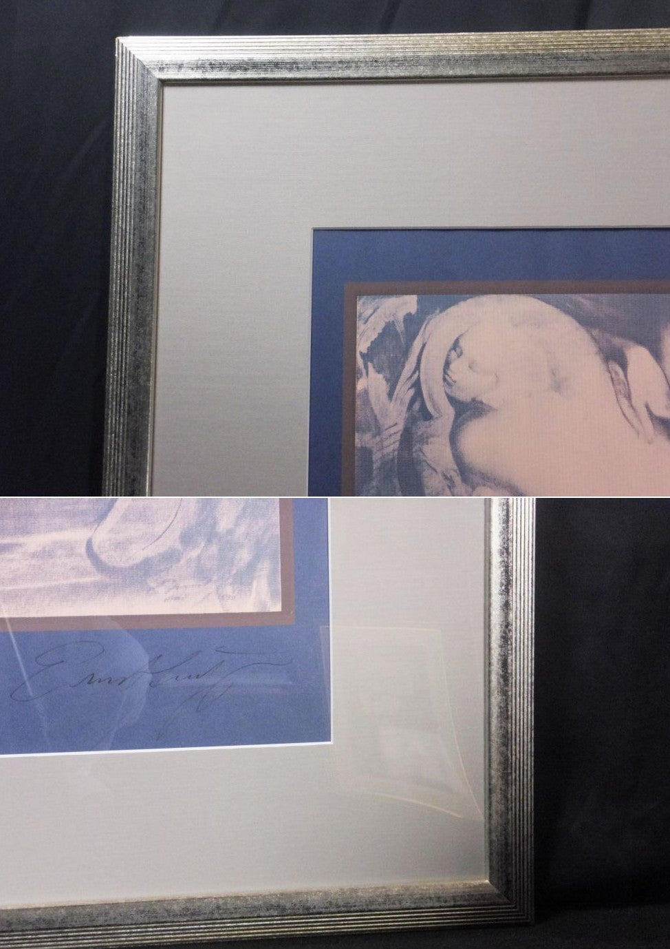 Ernst Fuchs Original Signed Silk Screen Print Salamander'S Shadow Austria Framed