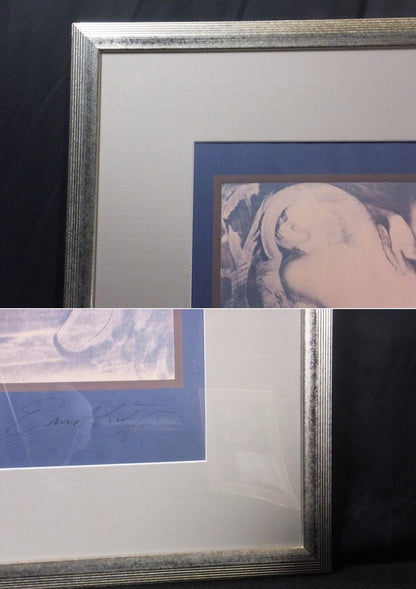 Ernst Fuchs Original Signed Silk Screen Print Salamander'S Shadow Austria Framed