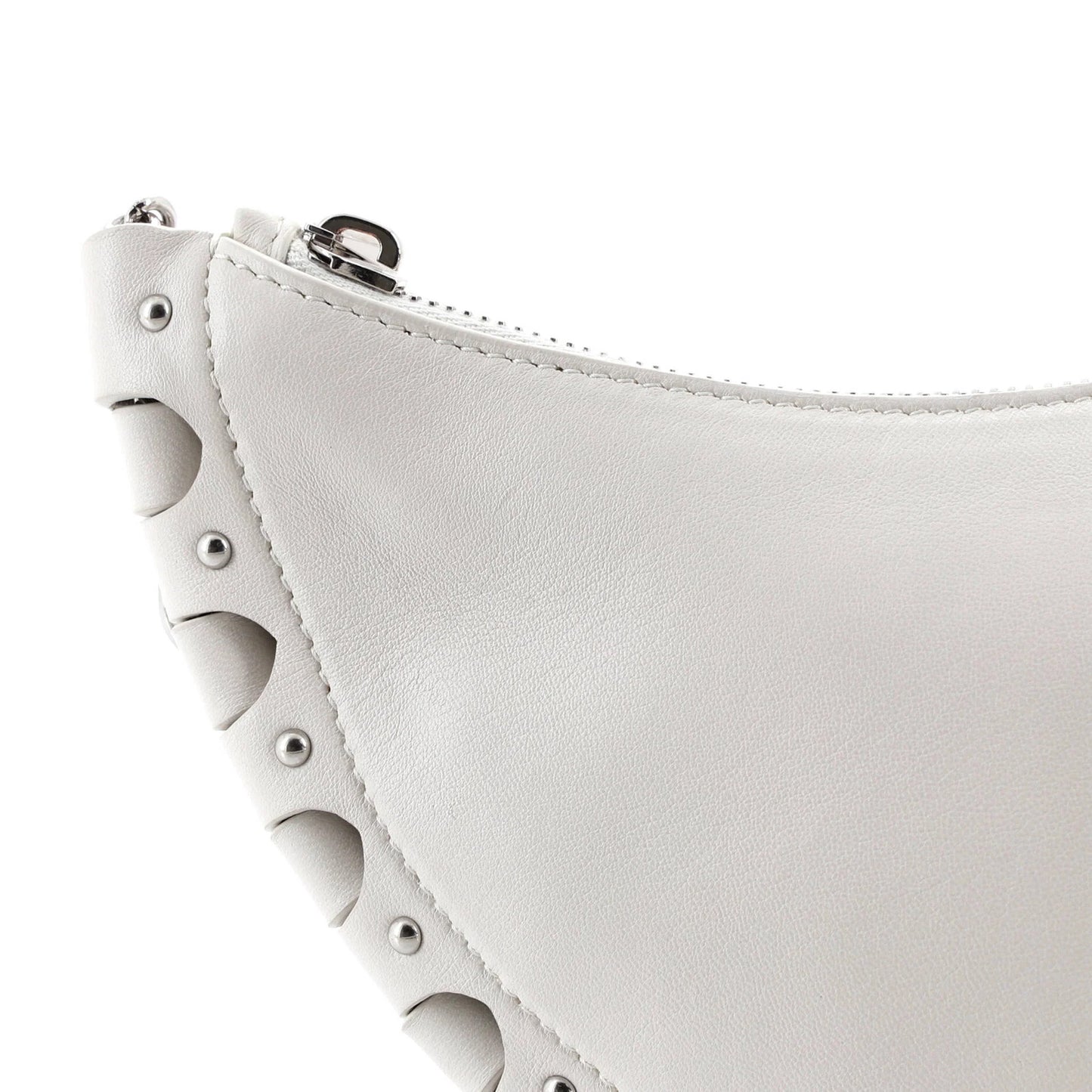 Alaia Demi Lune Chain Bag Studded Leather