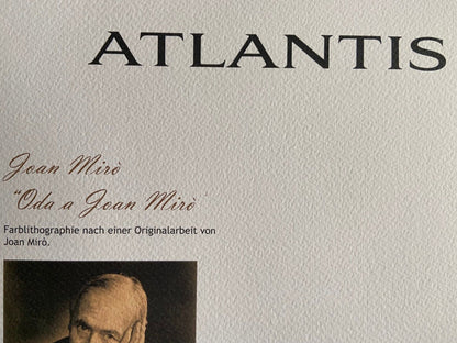 Joan Mir Lithograph Coa Signed Op Numbered By Hand - Piet Mondrian