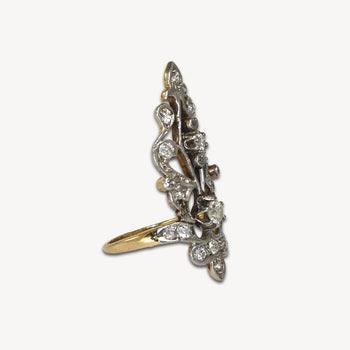 14K Yellow Gold Art Deco 1.0Ct Diamond Women'S
