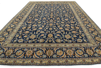 Vintage Wool Oriental Rug 9X13 Ft Floral