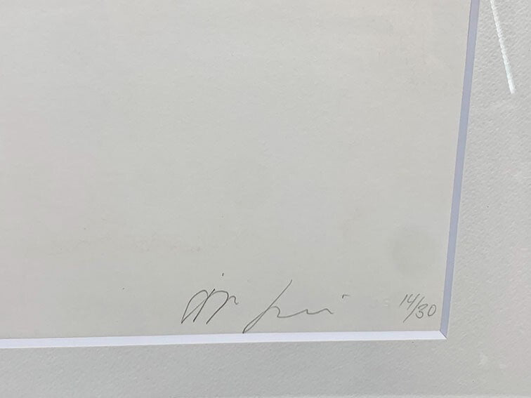 Anish Kapoor "Blackness from Her Womb 6" Edition Autographed Framed