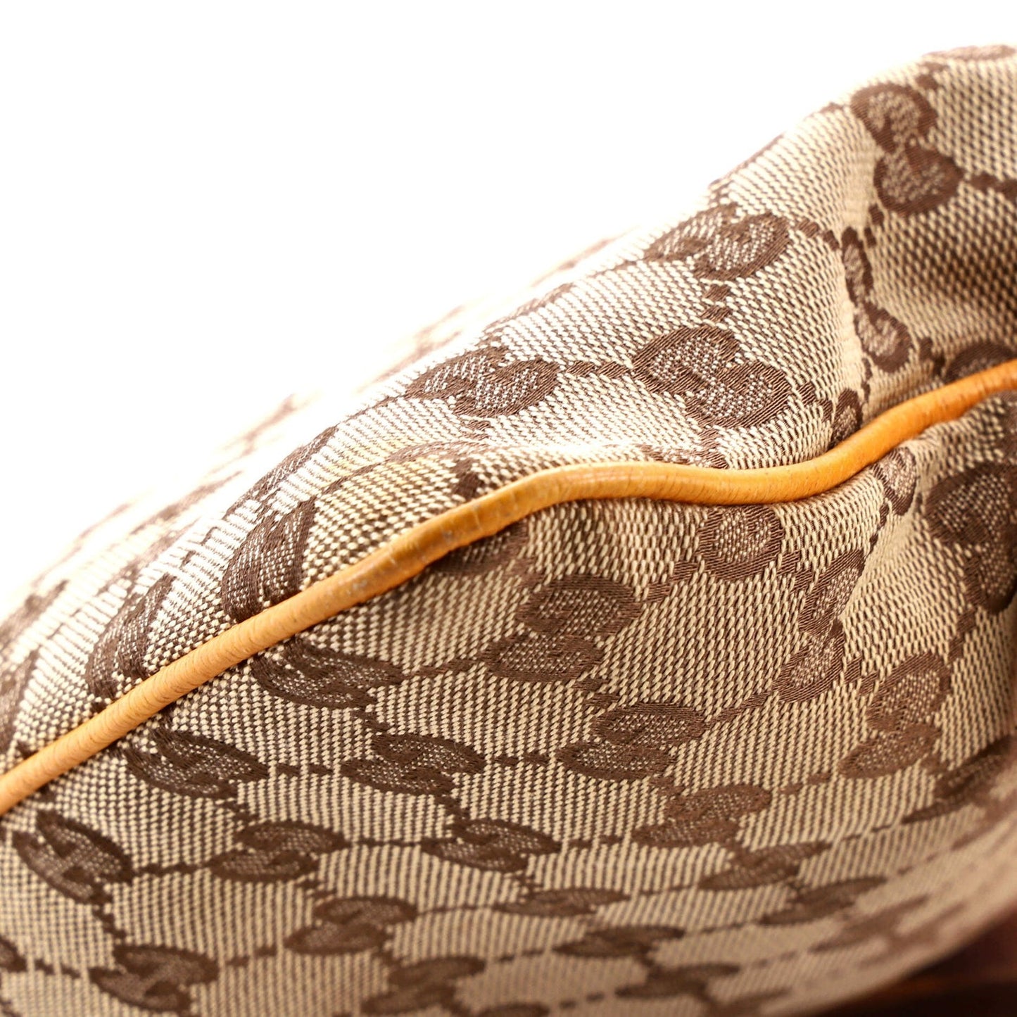 Gucci Web Strap Zip Messenger Bag Gg Canvas Small