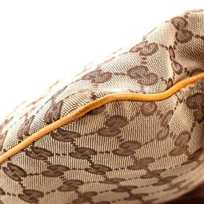 Gucci Web Strap Zip Messenger Bag Gg Canvas Small