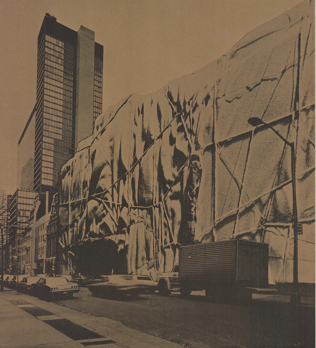 Javacheff Christo Museum Of Modern Art Wrapped " Offset Lithograph 1
