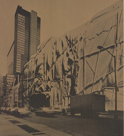 Javacheff Christo Museum Of Modern Art Wrapped " Offset Lithograph 1