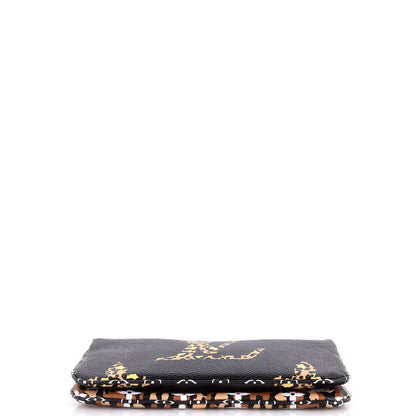 Louis Vuitton Double Zip Pochette Limited Edition Jungle Monogram Giant