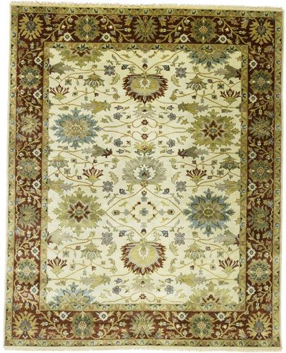 Hand-Knotted Vintage Style Floral Peshawar Osh