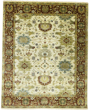 Hand-Knotted Vintage Style Floral Peshawar Osh