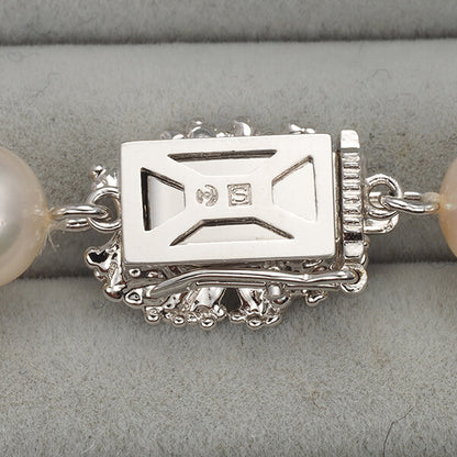 Tasaki Necklace Akoya Pearl Pearl 7.5-8.0Mm Silver