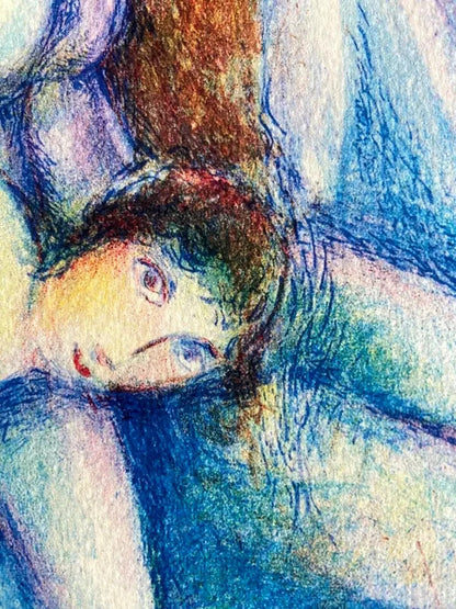 Marc-Chagall Lithograph Hand-Made Coa Hand-Signed Numbered In Pencil
