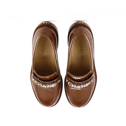 Chanel Women'S Logo Loafers Patent