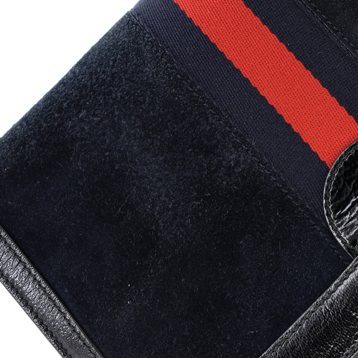 Gucci Ophidia Chain Shoulder Bag Embroidered Suede Small