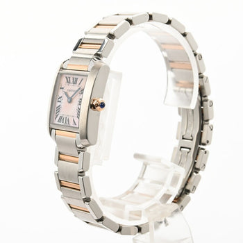 Cartier Tank Franaise Sm W51027Q4 Pink Ladies Used Watch #41422