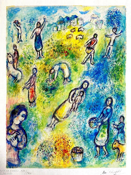 Marc Chagall Lithograph Coa Original Numbered