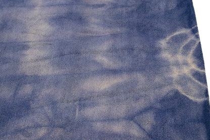 Purple-navy Tie-Dye Design 5X8 Hand-Tufted Modern Rug Contemporary Kids Carpet