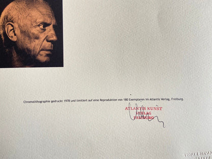 Pablo Picasso Coa Signed In Pen Numbered In Pencil Crayon - Henri Matisse