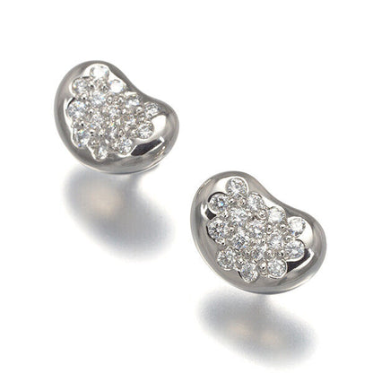 Tiffany&Co. Earrings Bean Diamond 950 900 Platinum