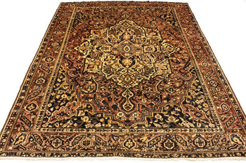 Handmade Antique Oriental Rug Floral Pattern