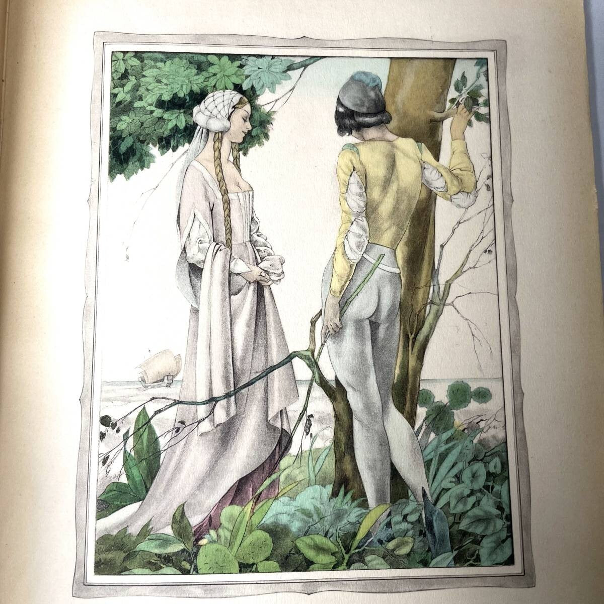 Les Contes De Boccace - Dcamron - Illustrated By Brunelleschi, 1934, Two Vol