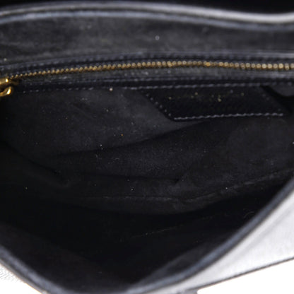 Christian Dior Saddle Handbag Leather Medium