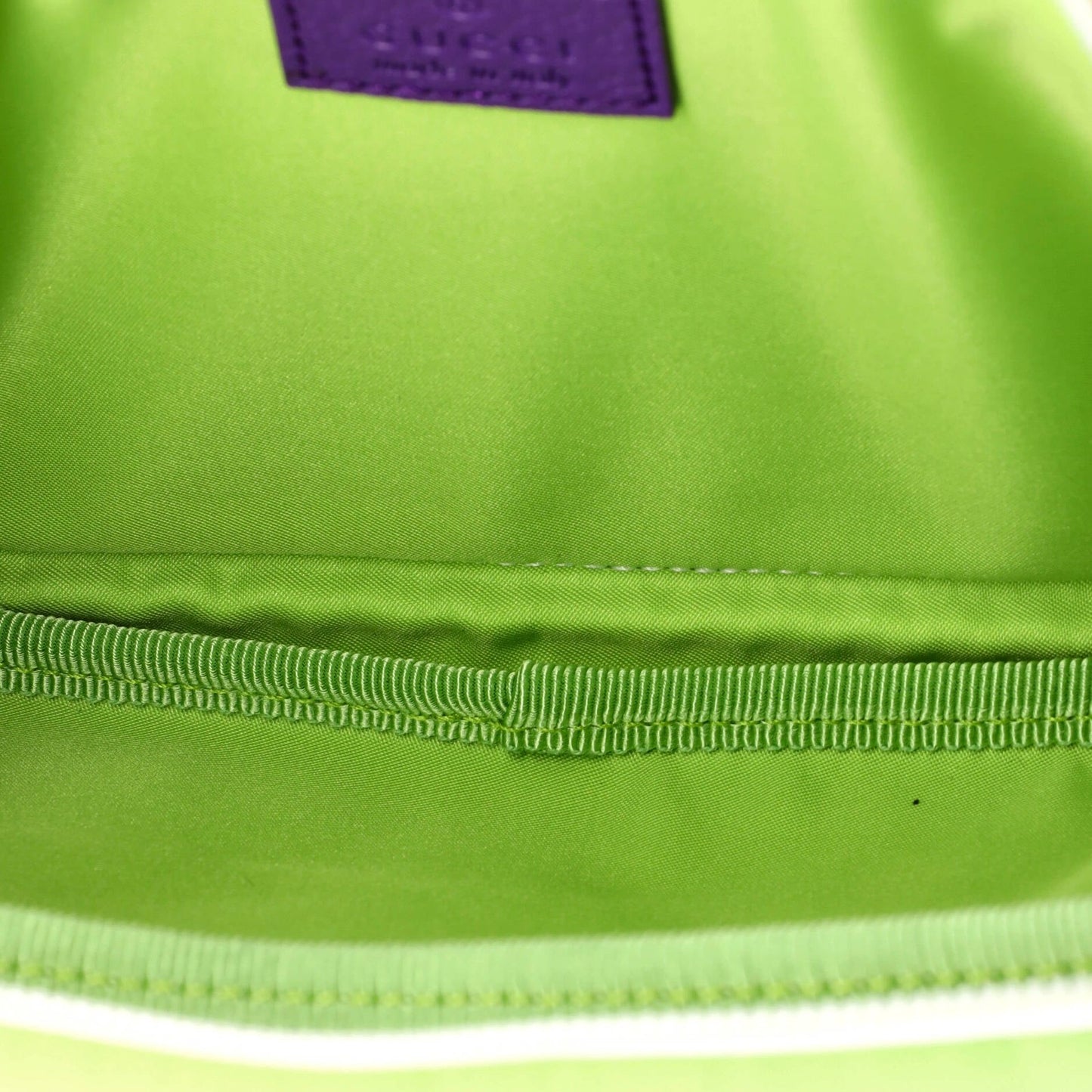 Gucci Panelled Front Pocket Belt Bag Backpack Gg Jacquard Nylon And Rubber