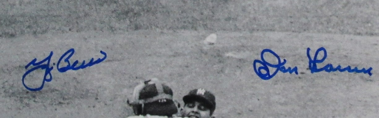 Don Larsen/Yogi Berra Dual-Signed 8X10 1956 Ws Photo Perfect Game Jsa Framed 127