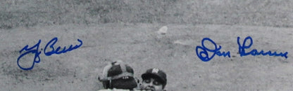 Don Larsen/Yogi Berra Dual-Signed 8X10 1956 Ws Photo Perfect Game Jsa Framed 127