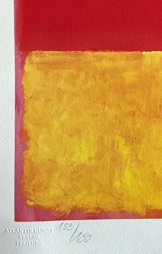 Mark Rothko Lithograph Coa Signed Op And Numbered