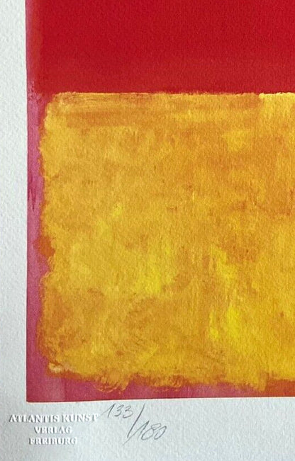 Mark Rothko Lithograph Coa Signed Op And Numbered