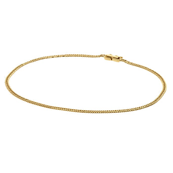 Curb Chain Kihei W6 Side Bracelet K18 Yellow Gold