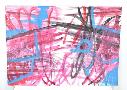 Oki Original Acrylic Board Painting 2001 Contemporary Large Hiroyuki