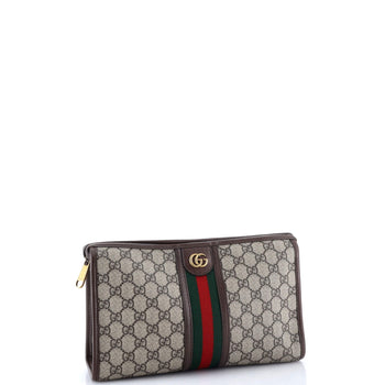 Gucci Ophidia Toiletry Pouch Gg Coated Canvas Large